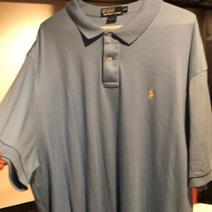 Men’s Blue Polo shirt XXL with yellow horse
